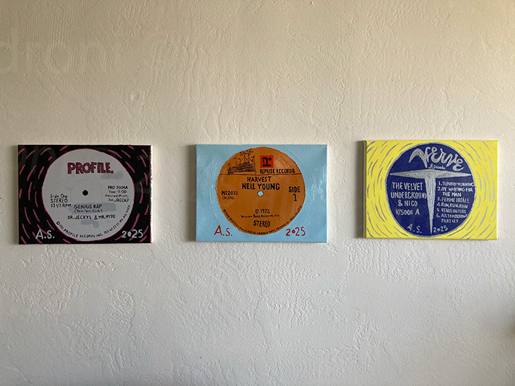 Vinyl  Record-Inspired New Paintings